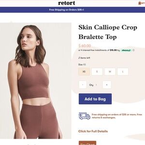 NWT reversible crop top/bralette